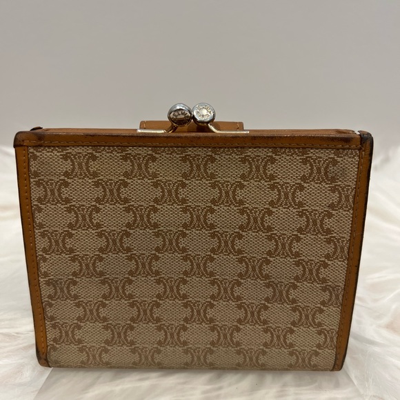 Celine Paris Kisslock Vtg Auth Compact Wallet - Picture 2 of 8